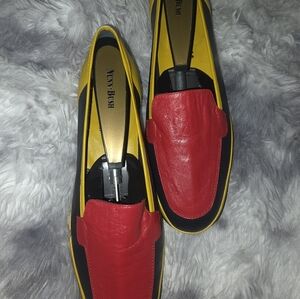 AMALFI Red and Black Loafers